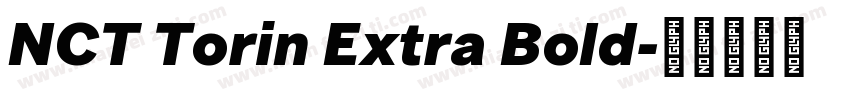 NCT Torin Extra Bold字体转换